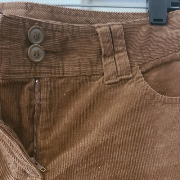 H&M Light Brown Fine Courderoy Cropped Pants Size 6 - Picture 2 of 9